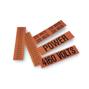 STRANCO INC CVA-1073-PK Pipe Marker 240/480 Volts 3in. And Larger Pk5 | AF4MJQ 9CG60