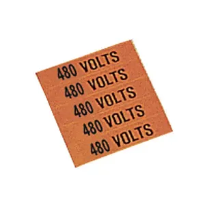 STRANCO INC CVA-1054-PK Pipe Marker 480 Volts Orange 3in. And Larger Pk5 | AF4XZF 9PLT0