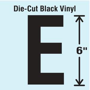 STRANCO INC DBV-SINGLE-6-E Die Cut Letter Label E | AH3ARR 30XC84