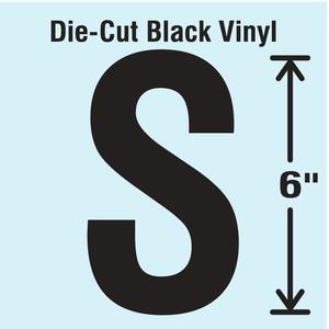 STRANCO INC DBV-SINGLE-6-S Die Cut Letter Label S | AH3ATG 30XC98