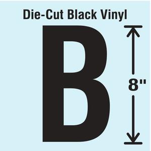 STRANCO INC DBV-SINGLE-8-B Die Cut Letter Label B | AH3AUC 30XD18
