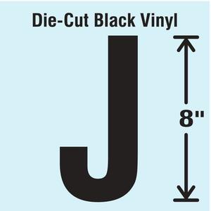 STRANCO INC DBV-SINGLE-8-J Die Cut Letter Label J | AH3AUL 30XD26