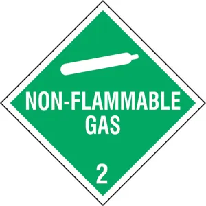 STRANCO INC DOTP-0037-V10 Vehicle Placard Non-flammable Gas W Picto - Pack Of 10 | AF4GTT 8WCA7