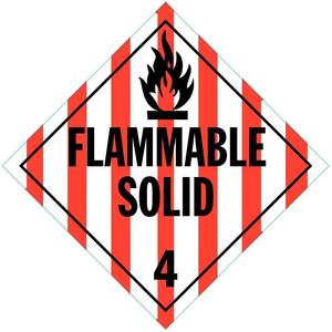 STRANCO INC DOTP-0042-PS Vehicle Placard Flam Solid With Picto | AF6AXG 9UFZ0