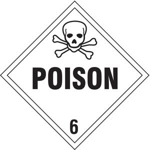 STRANCO INC DOTP-0047-T10 Fahrzeugschild „Poison W“-Piktogramm – 10 Stück | AF4DTG 8T321