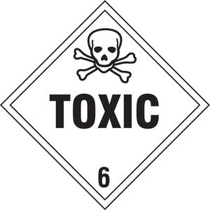 STRANCO INC DOTP-0106-V10 Fahrzeugschild „giftig“ mit Bild – 10 Stück | AF4EUB 8U138