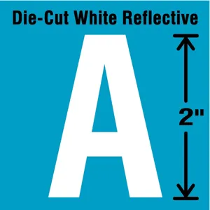 STRANCO INC DWR-2-A-5 Letter Label A White - Pack Of 5 | AD4JCU 41P978