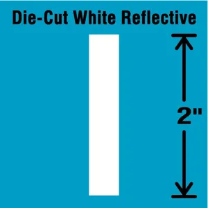 STRANCO INC DWR-2-I-5 Letter Label I White - Pack Of 5 | AD4JDC 41P986