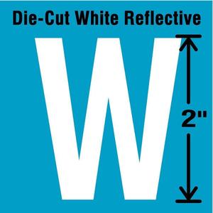 STRANCO INC DWR-2-W-5 Buchstabenetikett W Weiß – 5er-Pack | AD4JDT 41R001