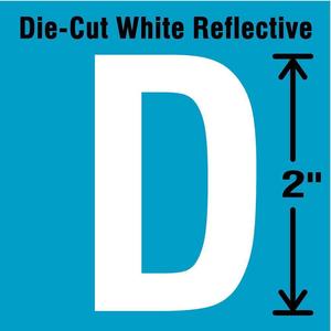 STRANCO INC DWR-3-D-5 Letter Label D White - Pack Of 5 | AD4JEL 41R018