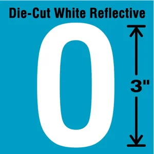 STRANCO INC DWR-3-O-5 Letter Label O White - Pack Of 5 | AD4JEY 41R029