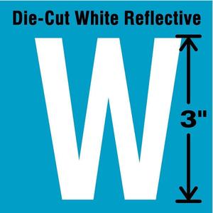 STRANCO INC DWR-3-W-5 Buchstabenetikett W Weiß – 5er-Pack | AD4JFG 41R037