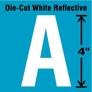 STRANCO INC DWR-4-A-5 Letter Label A White - Pack Of 5 | AD4JFX 41R051