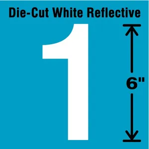 STRANCO INC DWR-6-1-EA Number Label 1 White | AD4JHB 41R078