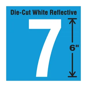 STRANCO INC DWR-6-7-EA Number Label 7 White | AD4JHH 41R084