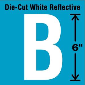 STRANCO INC DWR-6-B-EA Letter Label B White | AD4JHM 41R088