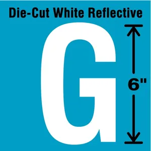 STRANCO INC DWR-6-G-EA Letter Label G White | AD4JHT 41R093