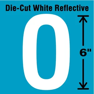 STRANCO INC DWR-6-O-EA Letter Label O White | AD4JJB 41R102