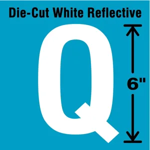 STRANCO INC DWR-6-Q-EA Letter Label Q White | AD4JJD 41R104