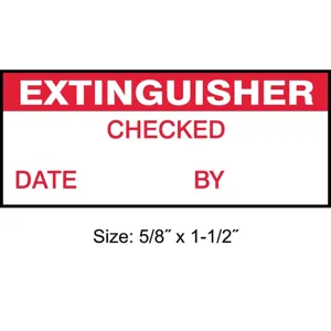 STRANCO INC TC-10905 Inspection Label ENG Maintenance PK350 | AH3AVJ 30XD47