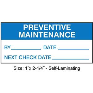 STRANCO INC TCSL3-39528 Inspection Label ENG Maintenance PK225 | AH3AVF 30XD44
