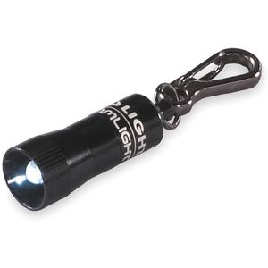 STREAMLIGHT 73001 Schlüsselanhänger-Taschenlampe, schwarze LED, 10 l, LR41 | AC3ECL 2RVN2