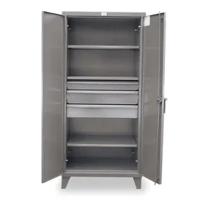 STRONG HOLD 36-243-3DB Storage Cabinet 12 Gauge 78 Inch H 36 Inch Width | AB3MFY 1UBW6