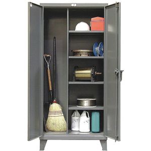STRONG HOLD 36-BC-244 Janitorial Storage Cabinet Welded, 12 Gauge | AD2PXW 3THR4