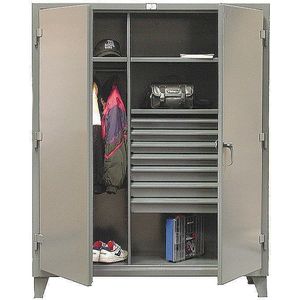 STRONG HOLD 46-W-243-7DB Wardrobe Storage Cabinet Standard Gray | AD2PXU 3THR2