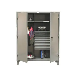 STRONG HOLD 46-W-243-7DB Wardrobe Storage Cabinet Standard Gray | AD2PXU 3THR2