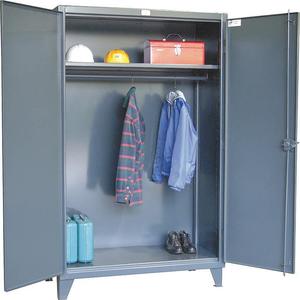 STRONG HOLD 36-WR-241 Wardrobe Storage Cabint, Dark Gray, 12 Gauge | AE4GDK 5KAZ0