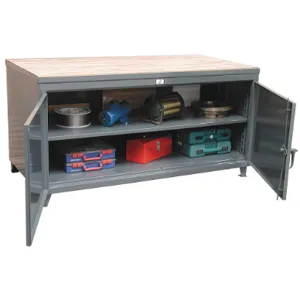 STRONG HOLD 53-361-MT Cabinet Workbench Maple Top W 60 H37 D36 | AE4BFE 5HZP2