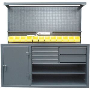 STRONG HOLD 63-WB-303-6DB-12B Cabinet Workstation Steel Top W 72 H 72 | AE4BFQ 5HZR2