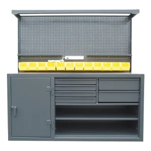 STRONG HOLD 63-WB-303-6DB-12B Cabinet Workstation Steel Top W 72 H 72 | AE4BFQ 5HZR2