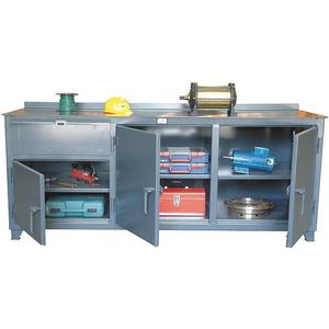 STRONG HOLD 83-WB-303-1DB Countertop Bench Steel Top W 96 H 34 D30 | AE4BFB 5HZN9