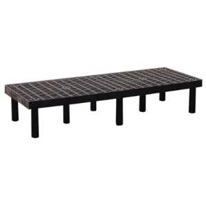 STRUCTURAL PLASTICS D6624 Dunnage Rack 1000 Lb. Hdpe 66 W x 24 D | AD9TYV 4UW56