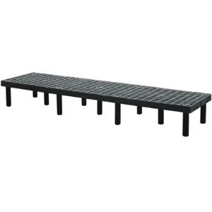 STRUCTURAL PLASTICS D9624 Dunnage Rack 1500 Lb. Hdpe 96 W x 24 D | AD9TYW 4UW58