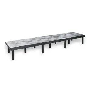 STRUCTURAL PLASTICS DT9624 Dunnage Rack 2250 Lb. Hdpe 96 W x 24 D | AB2YZQ 1PXA4