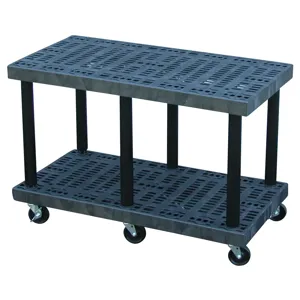 STRUCTURAL PLASTICS K4824B Multi Level Cart, 48 x 24, Base Unit, Grid Top | AG8EUG