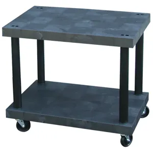 STRUCTURAL PLASTICS KT3624B Multi Level Cart, 36 x 24, Base Unit, Solid Top | AG8EUP