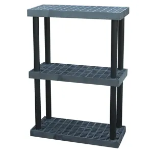 STRUCTURAL PLASTICS S3616X3 Three Shelf Unit | AD7DXF 4DV13