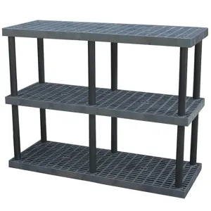 STRUCTURAL PLASTICS S6624X3 Three Shelf Unit | AD7DWZ 4DU99