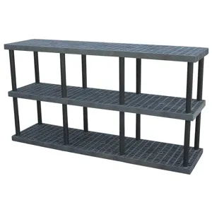 STRUCTURAL PLASTICS S9624X3 Three Shelf Unit | AD7DWV 4DU95