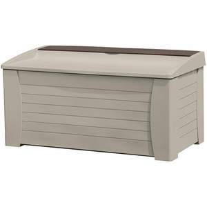 SUNCAST DB12000 Deck Box With Seat 127 Gallon Taupe | AA7FZE 15X399