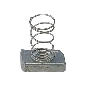 SUPER-STRUT A100 3/8SS Channel Spring Nut 3/8 Inch Stainless Steel - Pack Of 25 | AB9ZXF 2HAN1