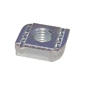 GRAINGER V220 1/2 Channel Flat Nut 1/2 Inch Silver PK25 | AJ2GWV 4A986