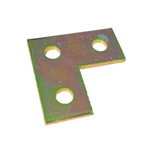 SUPER-STRUT AB219 Connecting Plate Corner 3 Holes Gold | AB9ZWL 2HAK1