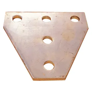 SUPER-STRUT AB261 Connecting Plate Web T 5 Holes Gold | AB9ZWF 2HAJ2