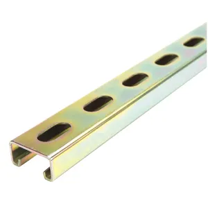 SUPER-STRUT FS-500SS GD 120.00 Channel Half Slot 10ft Gold 14 Gauge | AB9ZXK 2HAN5