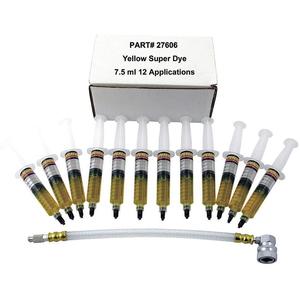TSI SUPERCOOL 27606 A/C Dye Syringes Kit PK12 | AH9UMM 43Y104